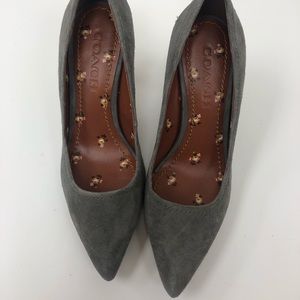 Coach suede pumps